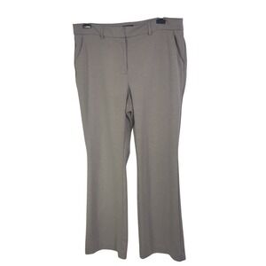 Vera Wang Straight Leg Trouser Pants Women's 18 Stretch Beige Bootcut